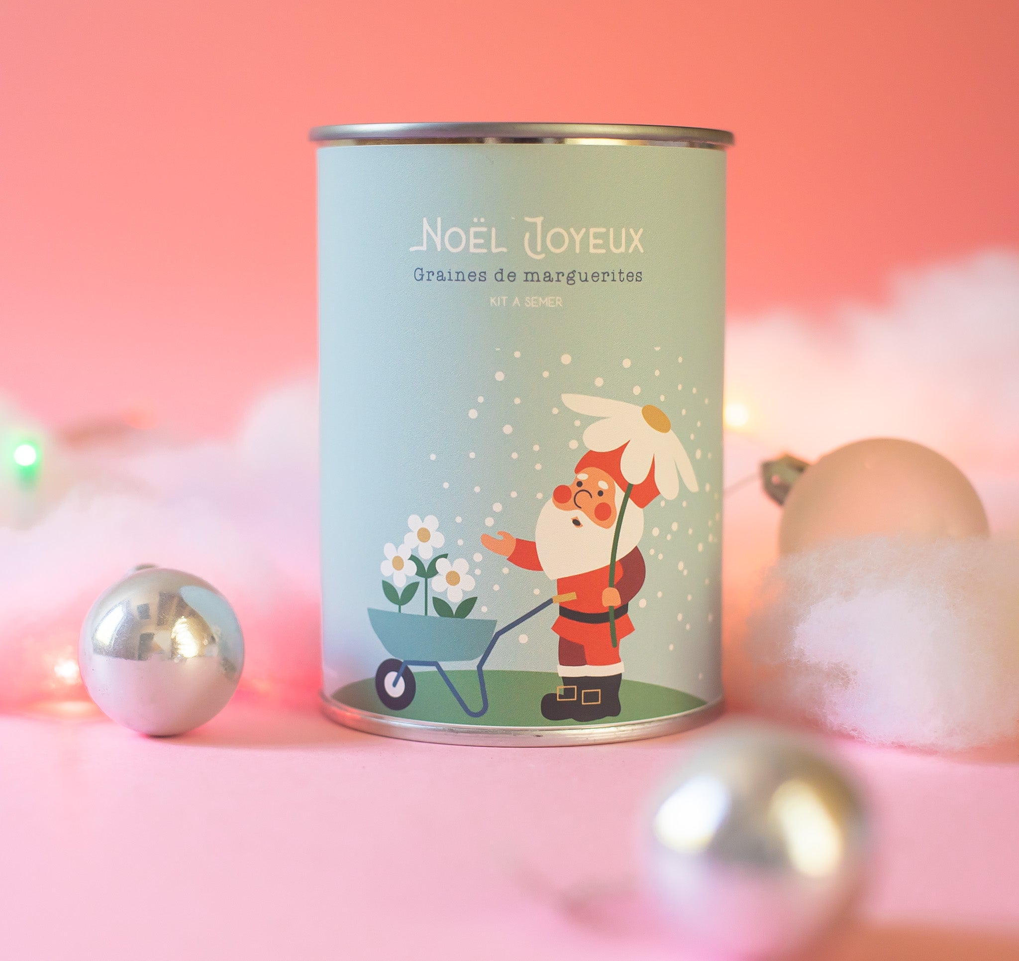Copie de Kit à semer "Noël Joyeux (cheminée)" Fabriqué en France MauvaisesGraines