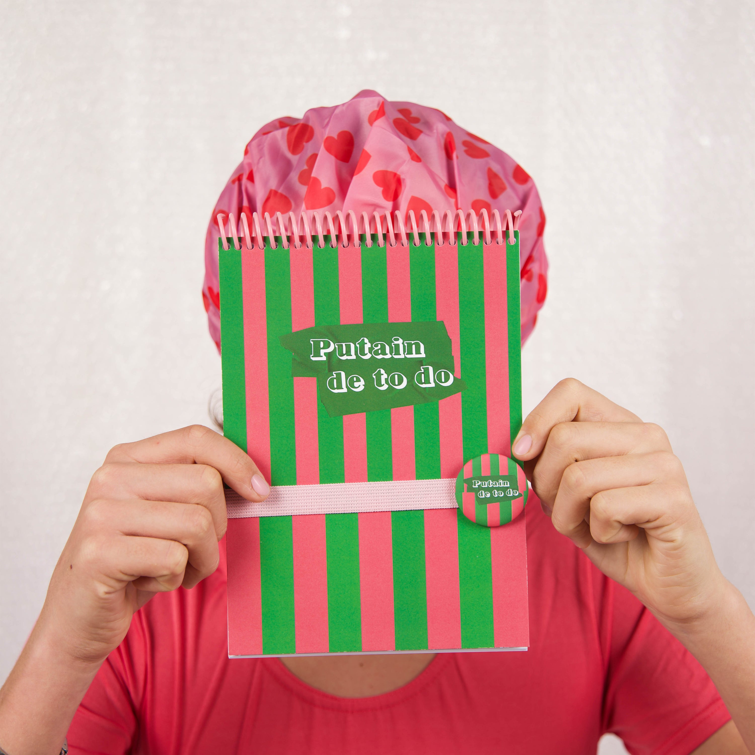 Carnet "PUTAIN DE TO DO" -A5-Badge inclus MauvaisesGraines