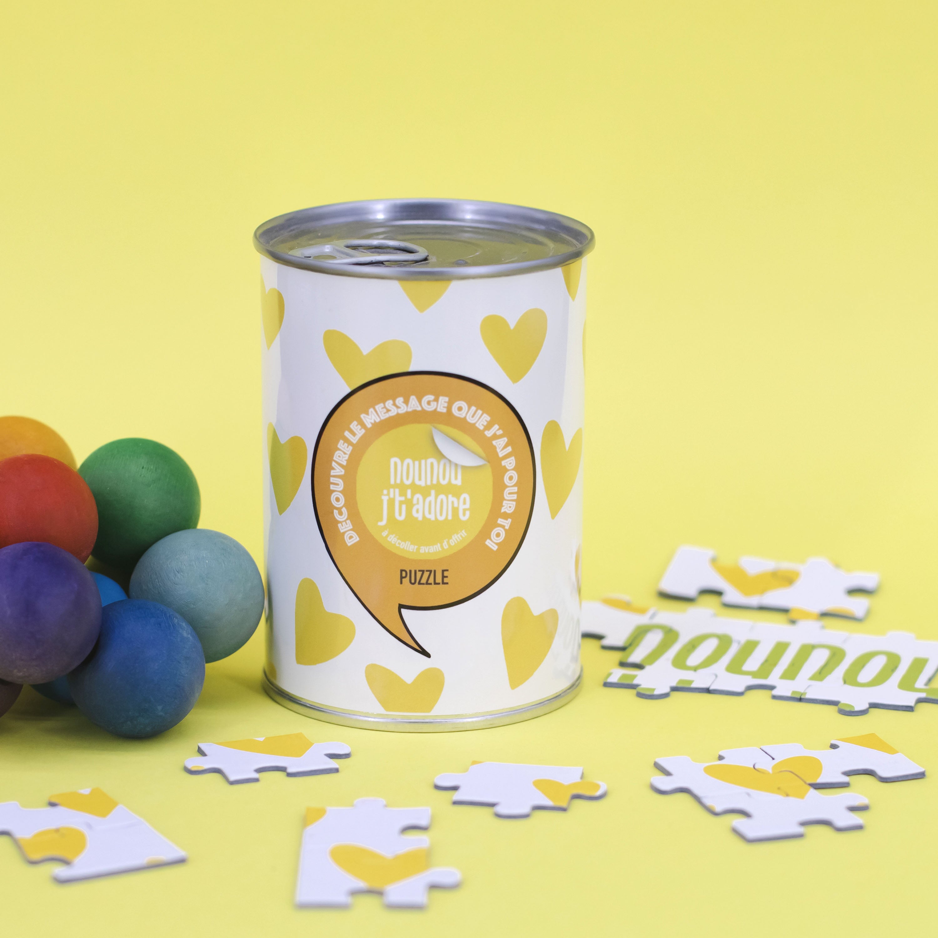 Puzzle à message "Nounou j't'adore" bwat