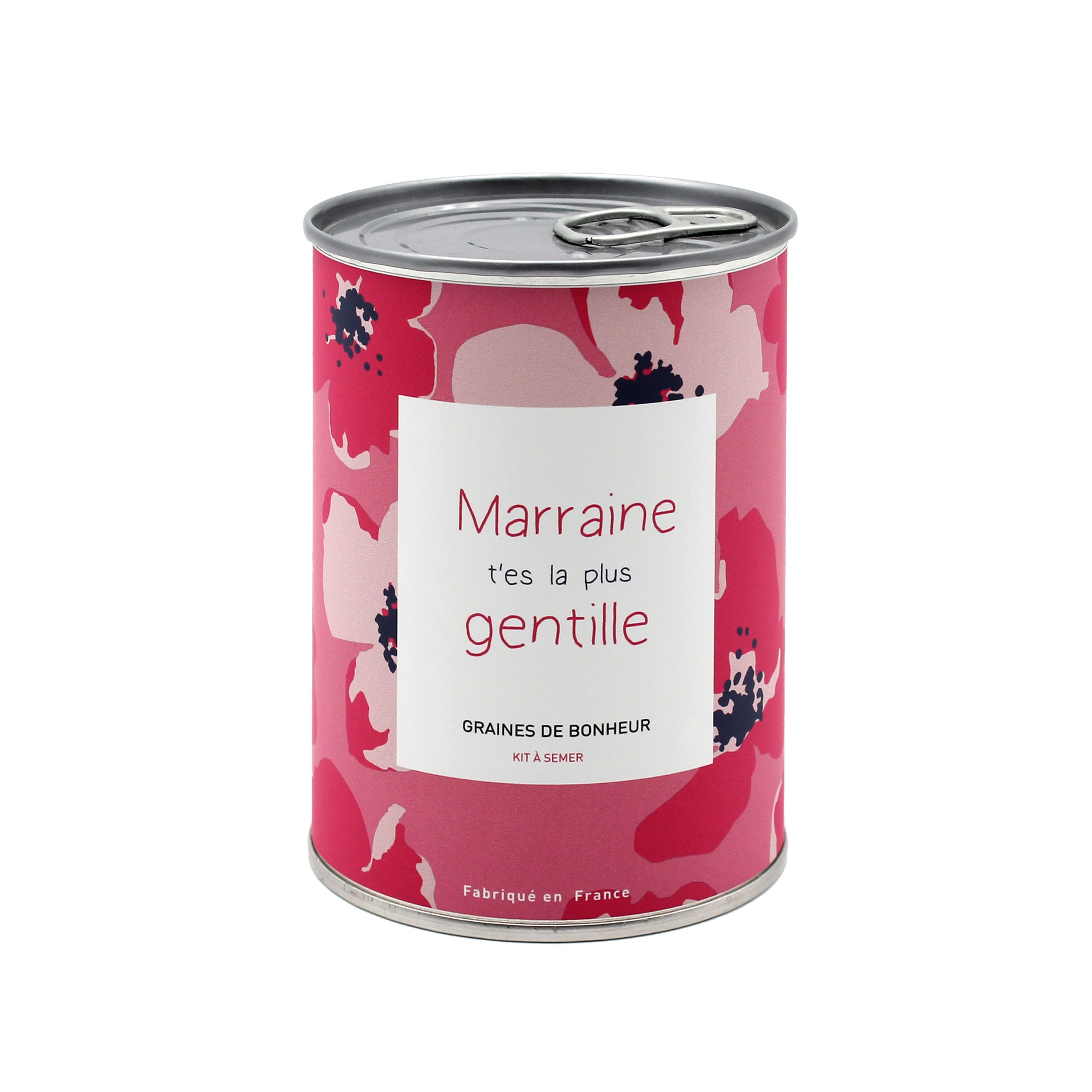 Kit à semer "Marraine t'es la plus gentille" fabriqué en France