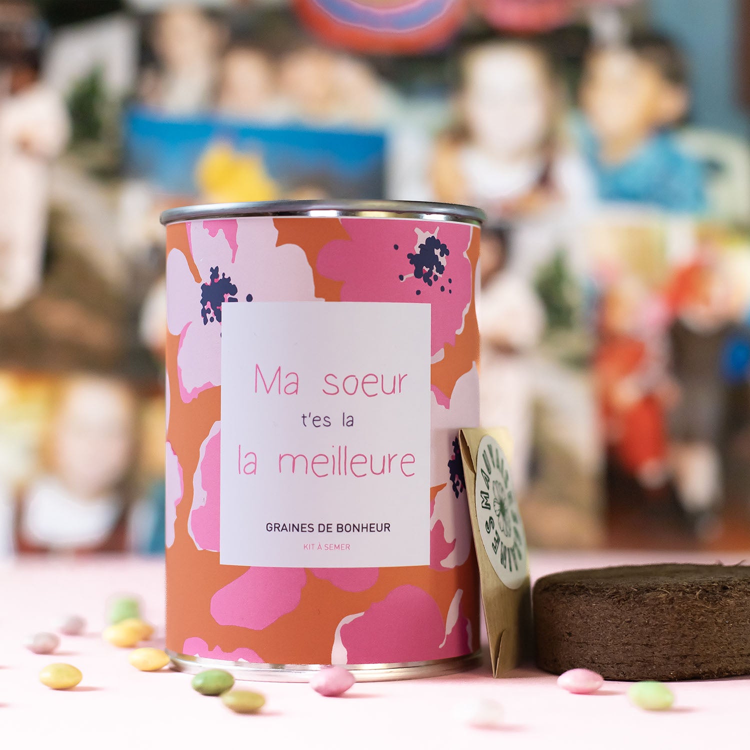 Kit à semer "Ma soeur t'es la meilleure" fabriqué en France