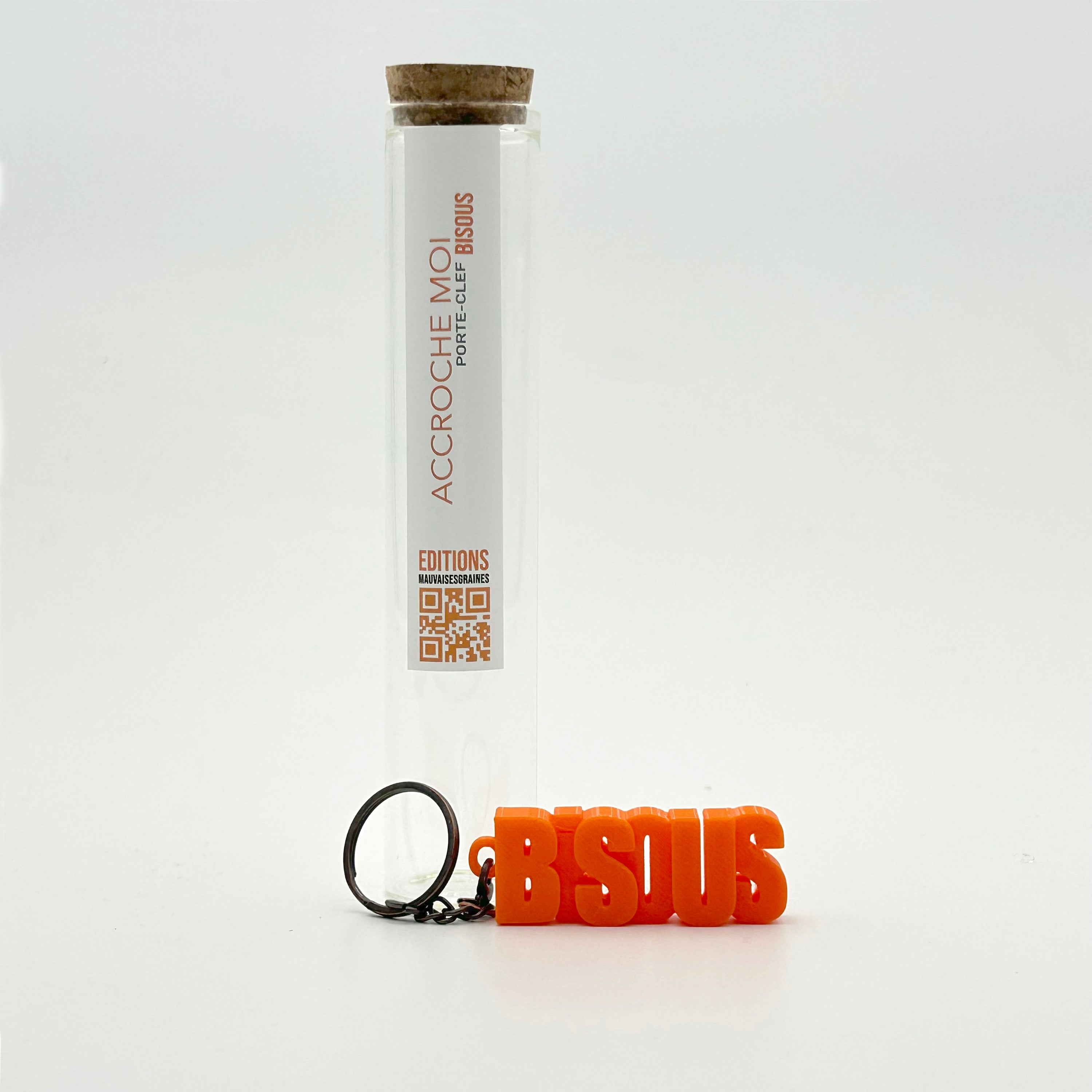 Porte-clés à message – BISOUS