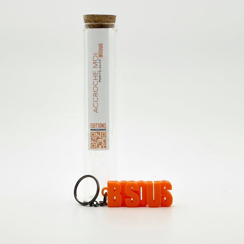 Porte-clés à message – BISOUS