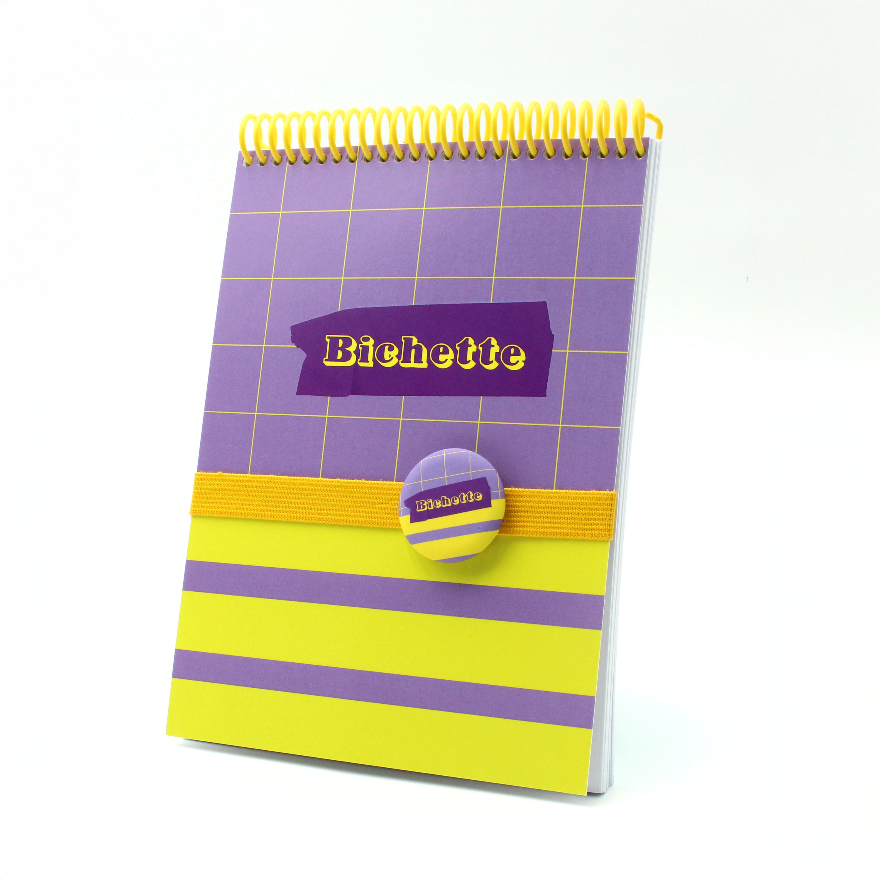 Carnet "BICHETTE" -A5-Badge inclus MauvaisesGraines