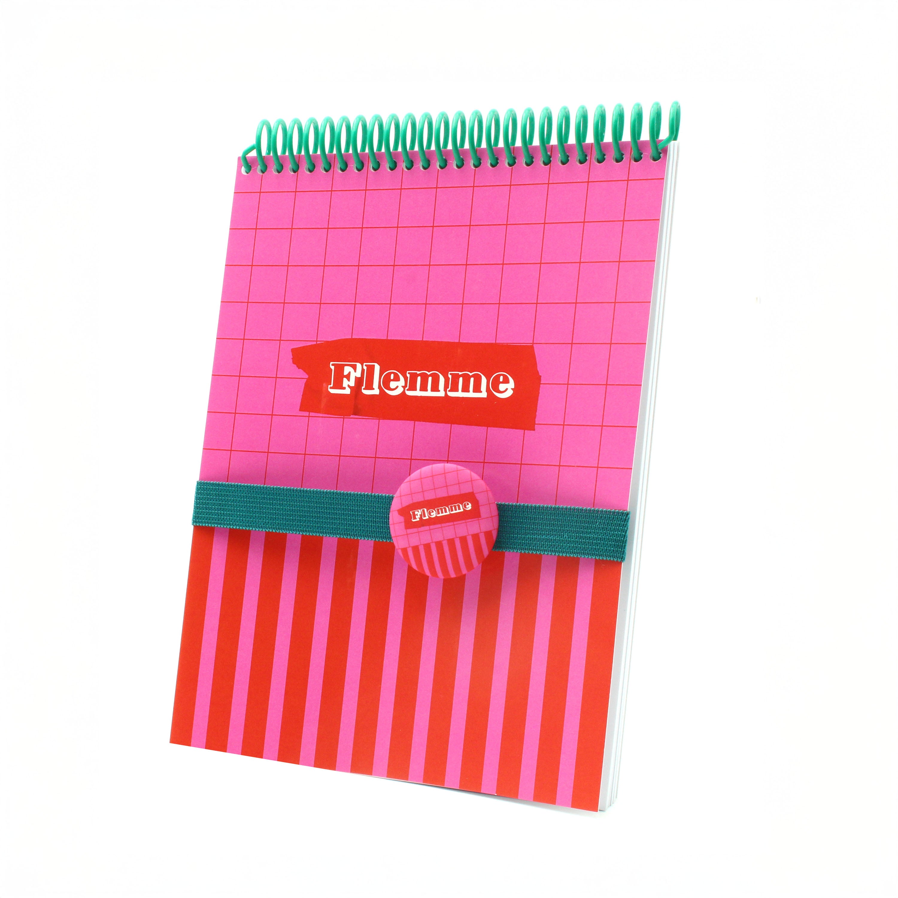 Carnet "FLEMME" -A5-Badge inclus MauvaisesGraines