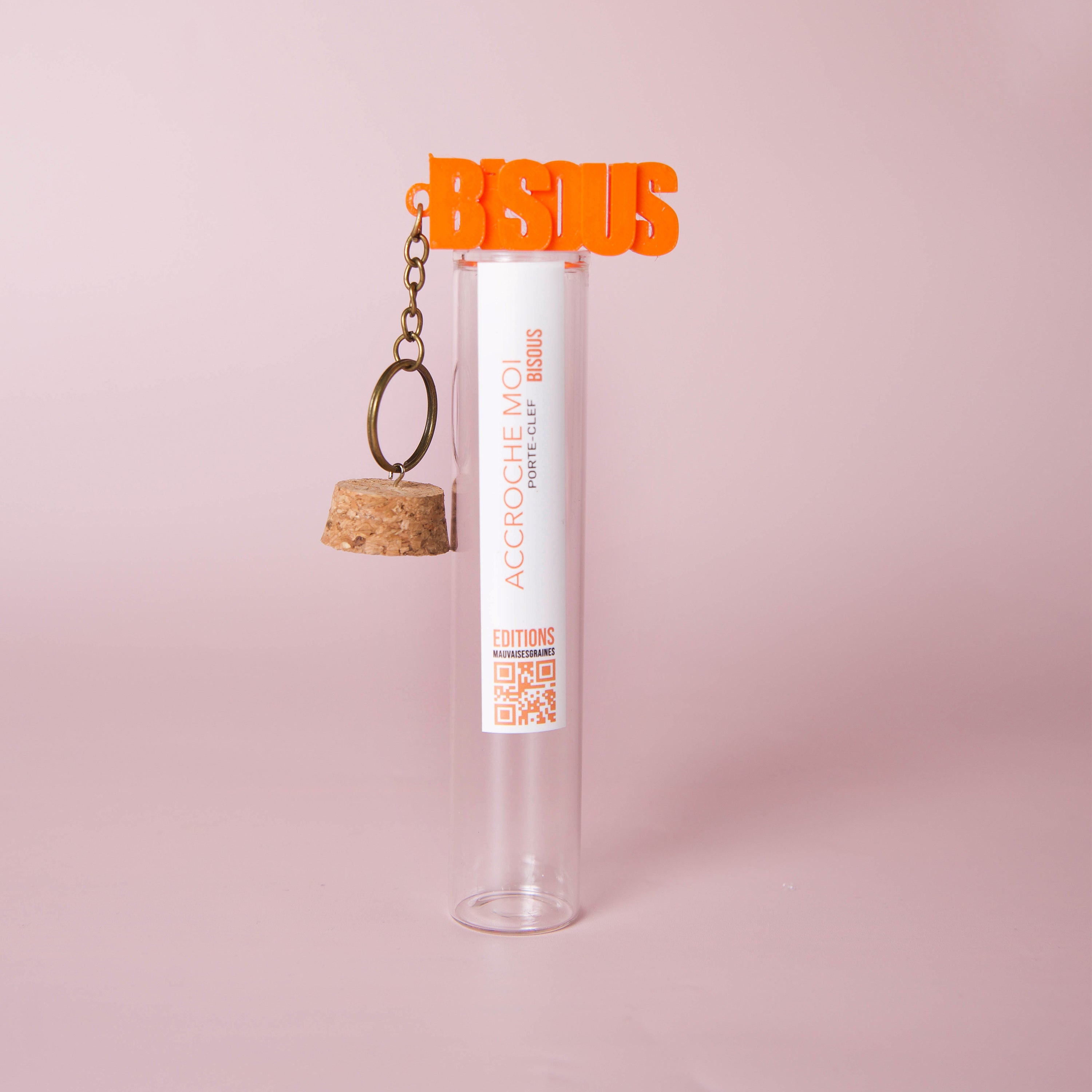 Porte-clés à message – BISOUS