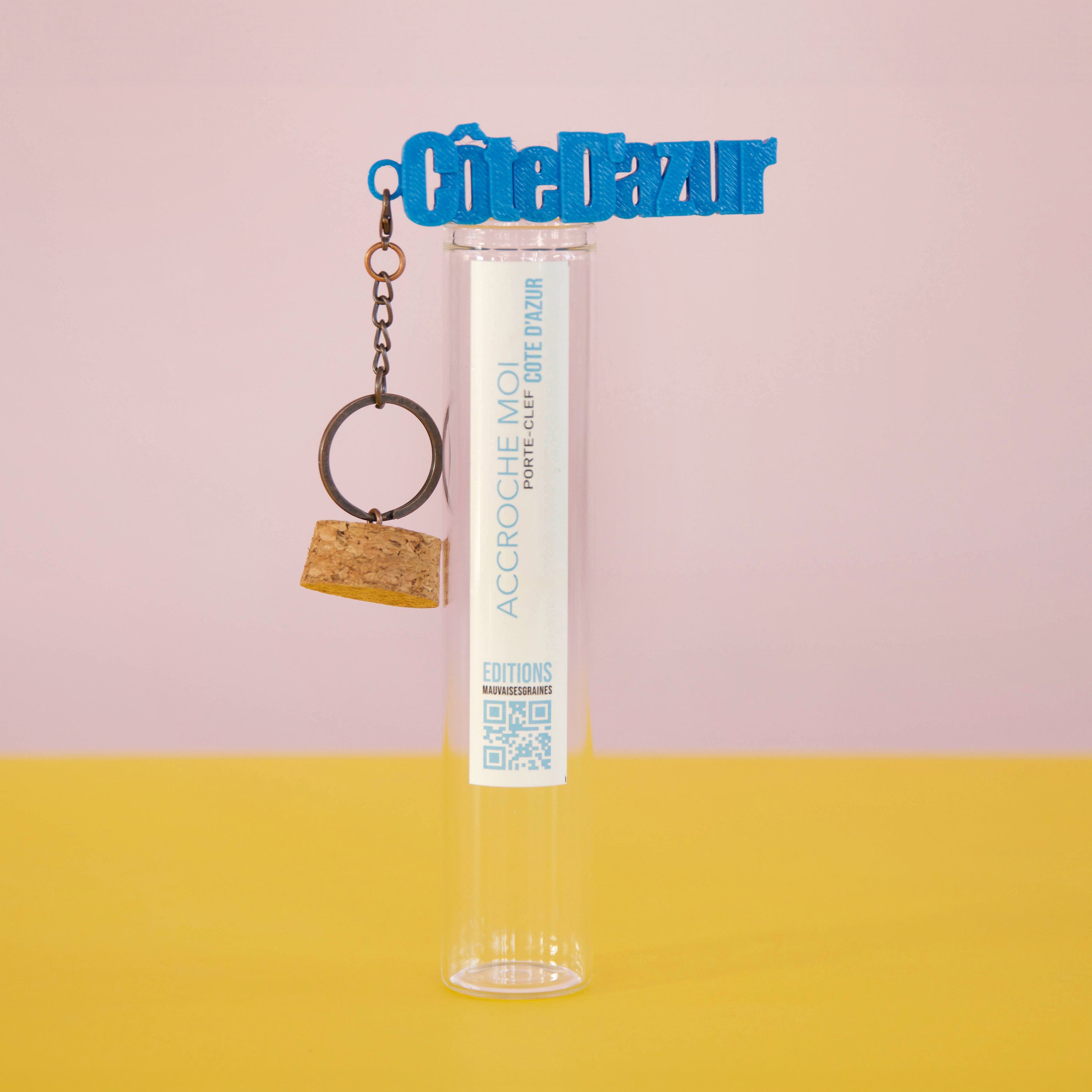 Porte-clés à message – Côte d'Azur