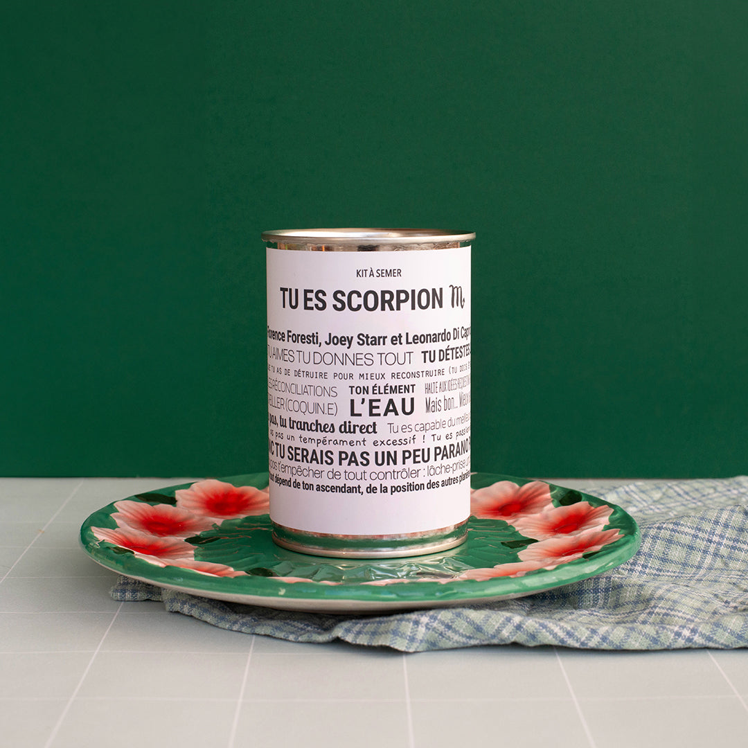 Kits à semer "Scorpion" en collab avec "Tout est Dit"
