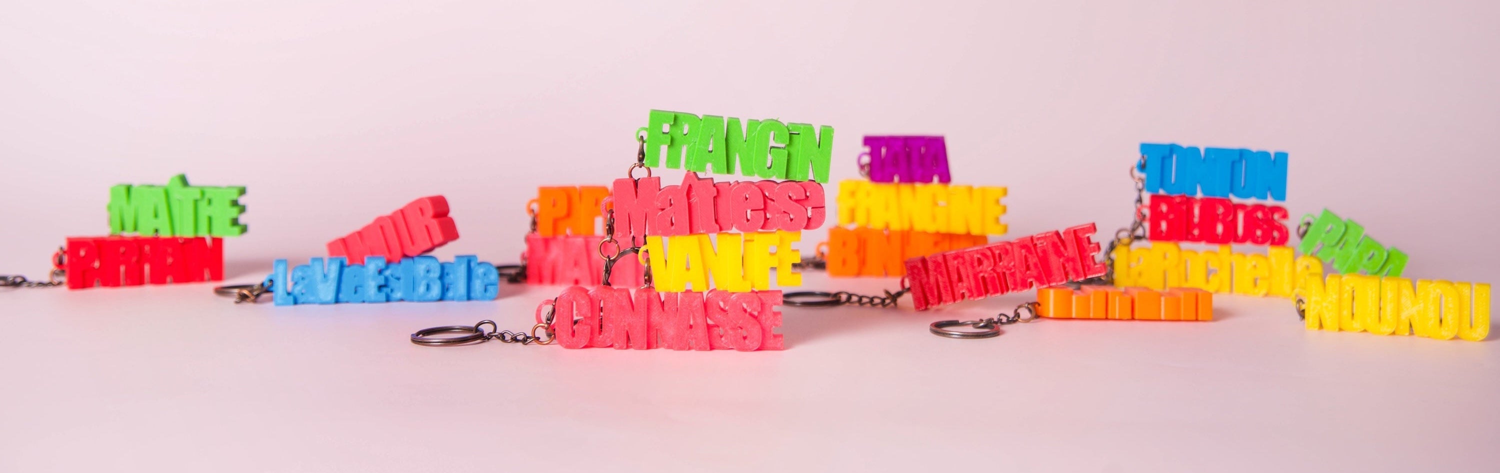 Porte clés à message