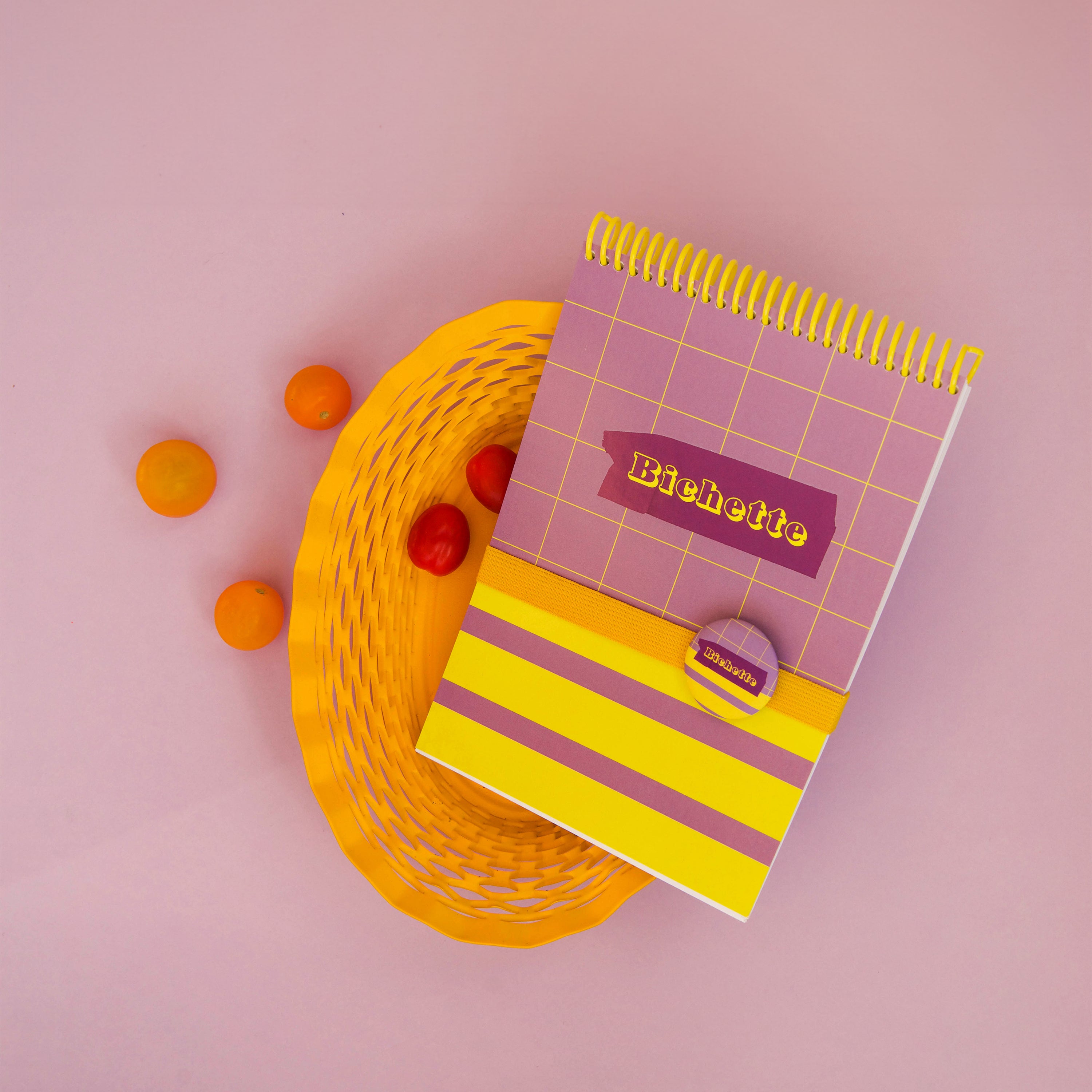 Carnet "BICHETTE" -A5-Badge inclus MauvaisesGraines