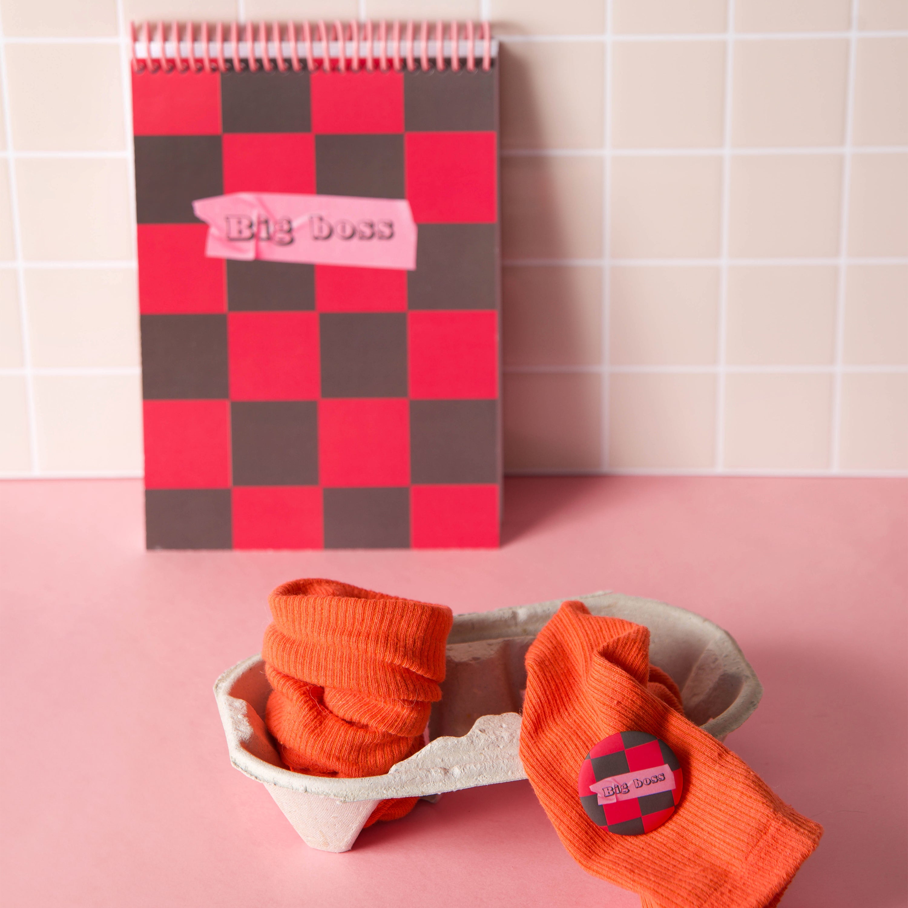 Carnet "BIG BOSS" -A5-Badge inclus MauvaisesGraines