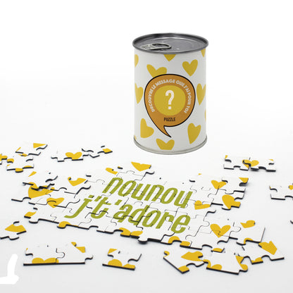 Puzzle à message "Nounou j't'adore" bwat