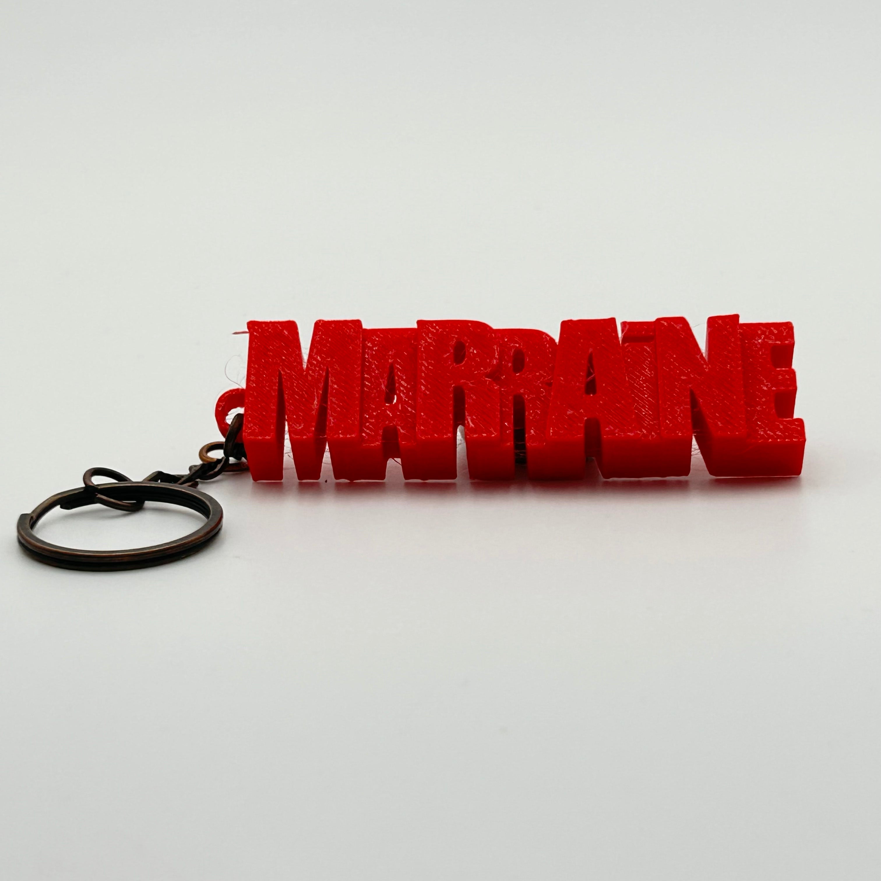 Porte-clés à message – MARRAINE