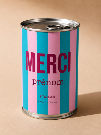 Kit à semer personnalisable "Merci"
