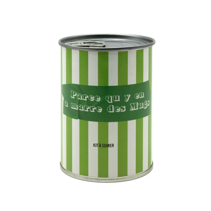 Kit à semer "Parce qu'y en marre des Mugs" fabriqué en France