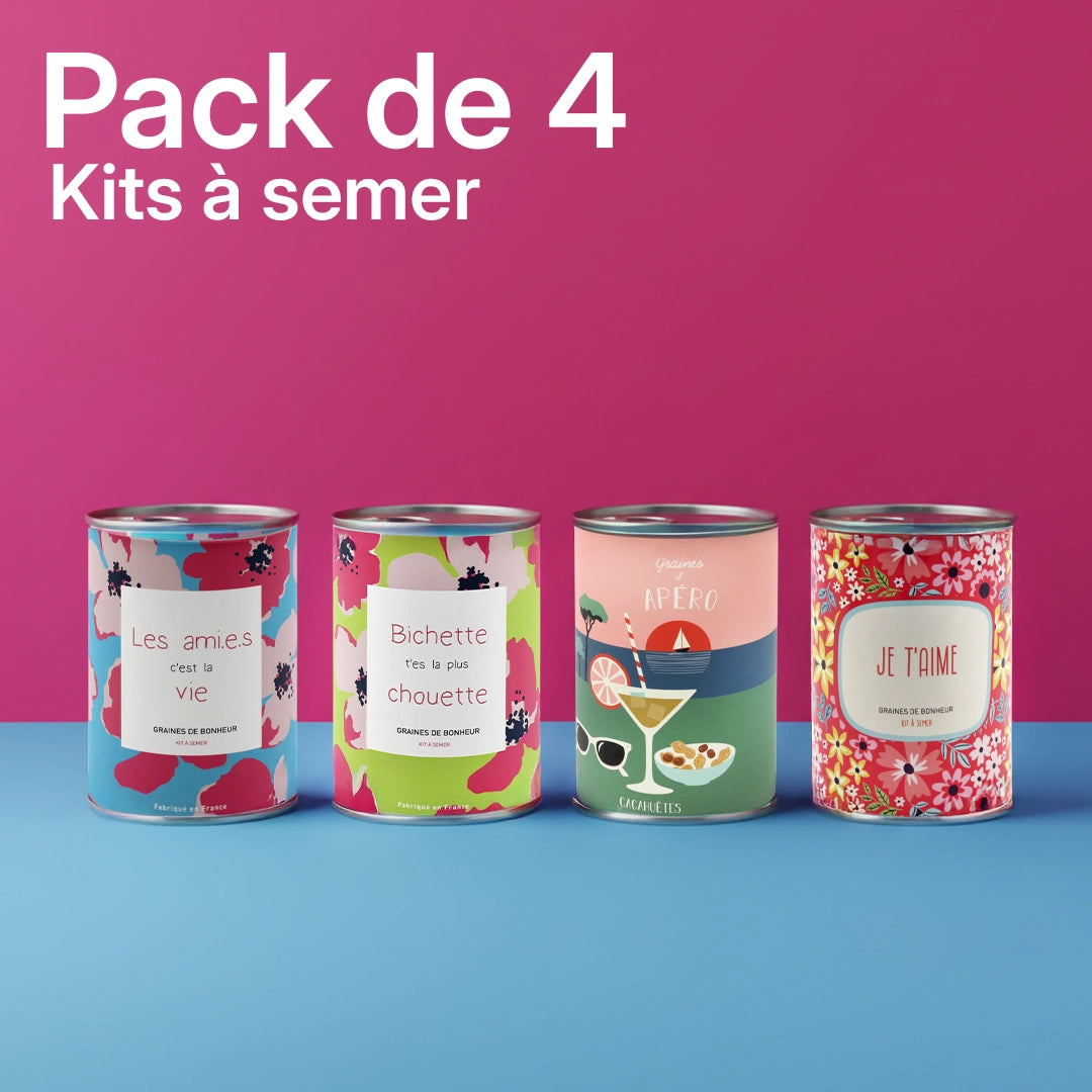 Pack de 4 kits à semer "Ami"