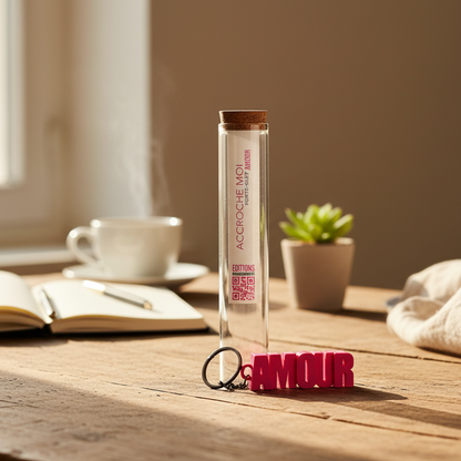 Porte-clés à message – AMOUR