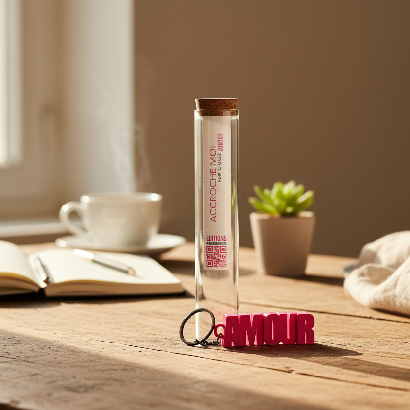 Porte-clés à message – AMOUR