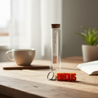 Porte-clés à message – BISOUS