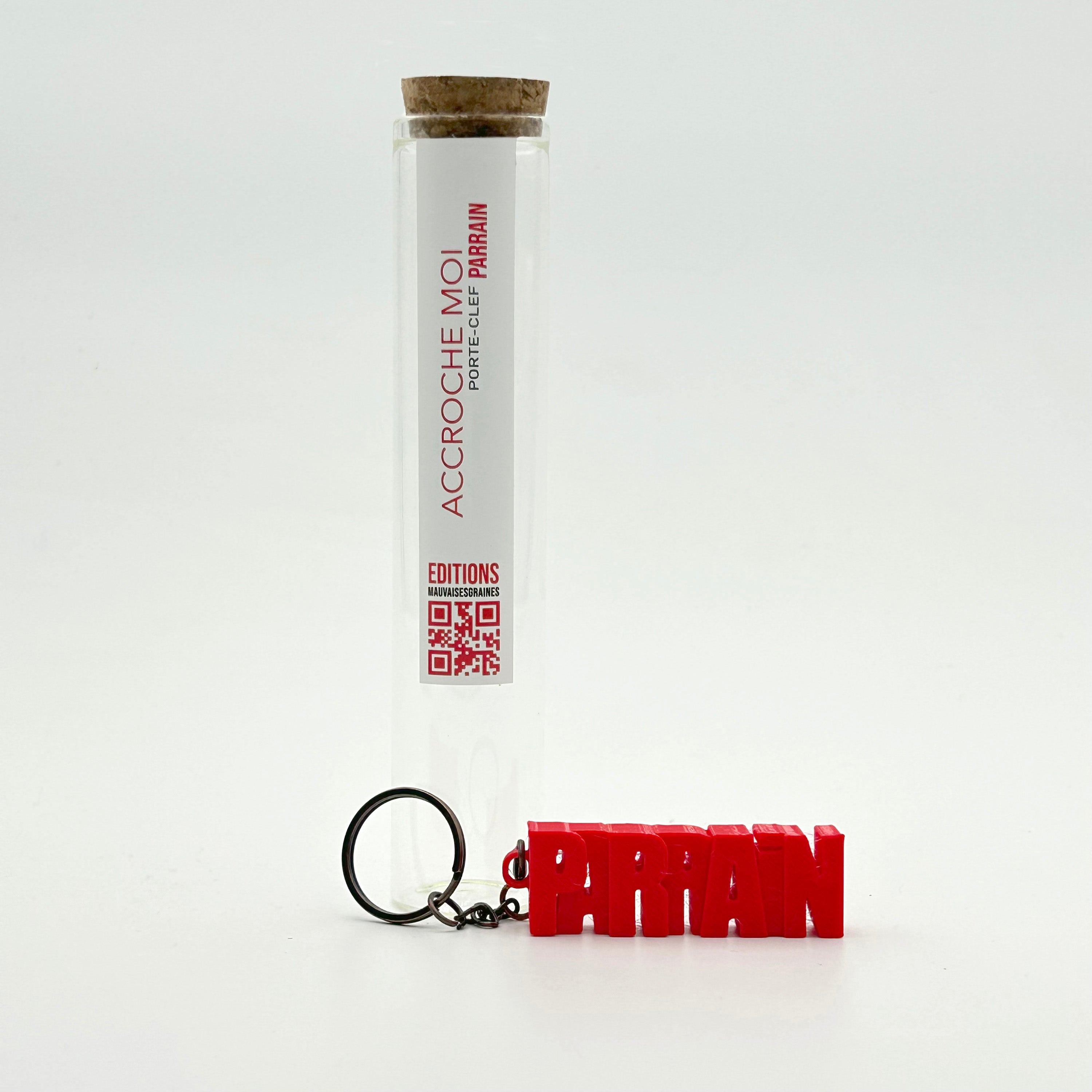 Porte-clés à message – PARRAIN