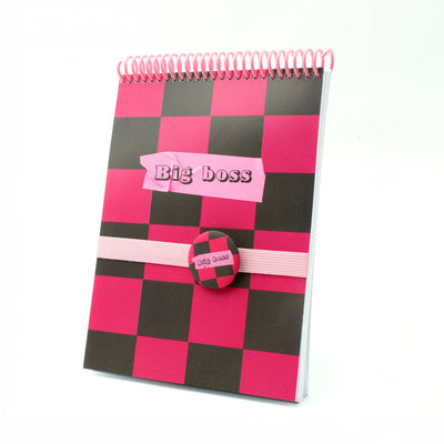 Carnet "BIG BOSS" -A5-Badge inclus MauvaisesGraines