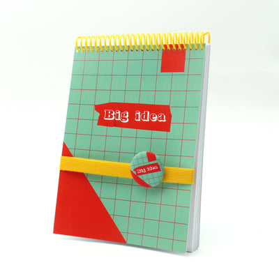Carnet "Big Idea-A5-Badge inclus MauvaisesGraines