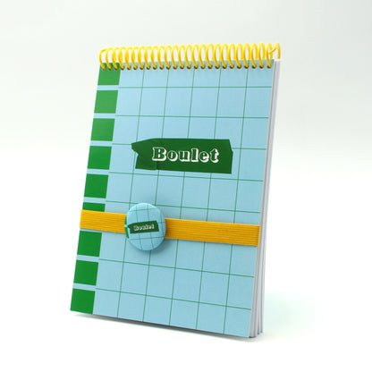 Carnet "BOULET" -A5-Badge inclus MauvaisesGraines