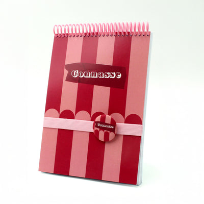 Carnet "CONNASSE" -A5-Badge inlcus MauvaisesGraines