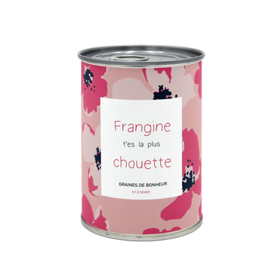 Kit à semer "Frangine t'es la plus chouette" fabriqué en France