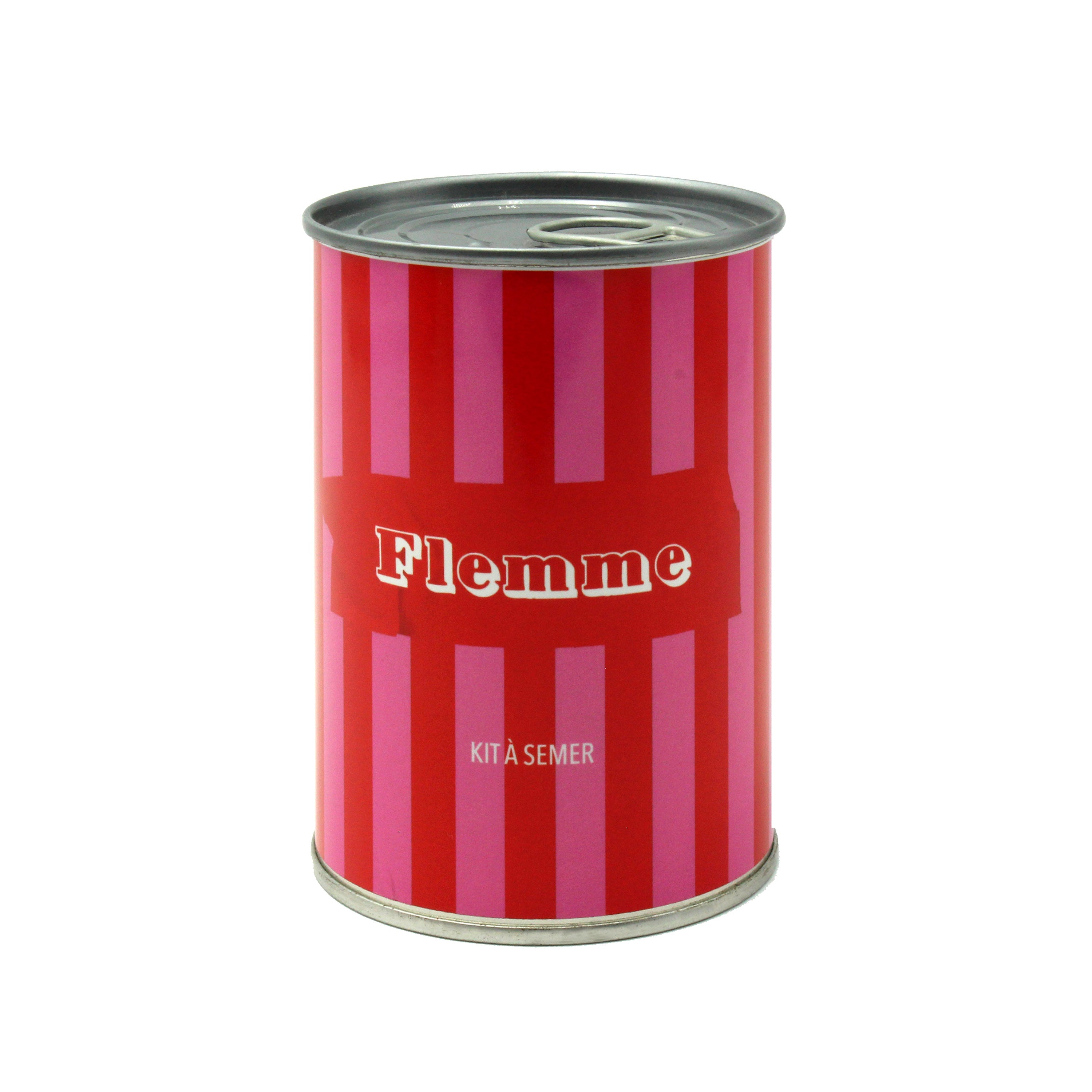 Kit à semer Mauvaises Graines message flemme en boîte de conserve, idée cadeau décalée