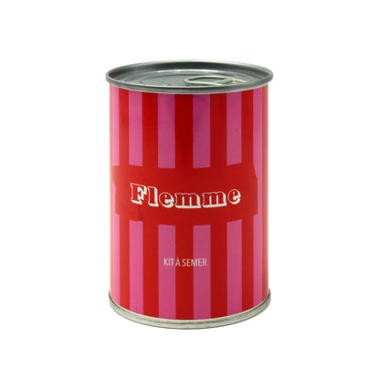 Kit à semer Mauvaises Graines message flemme en boîte de conserve, idée cadeau décalée