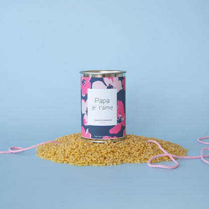 Kit à semer famille Mauvaises Graines, cadeau original et fabriqué en France pour maman, papa, frangin ou frangine.