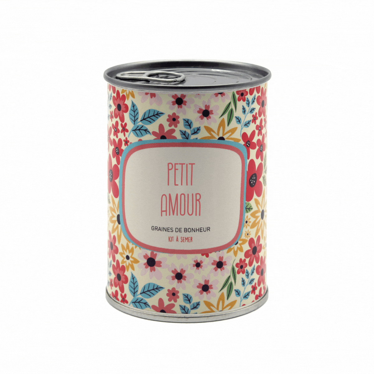 Kit à semer personnalisé Mauvaises Graines en boîte de conserve avec message au choix