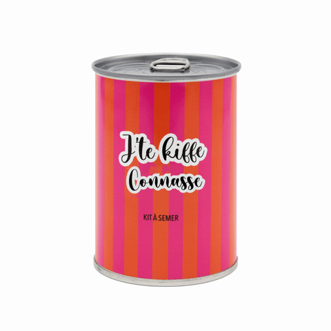 Kit à semer personnalisable « J’te kiff »