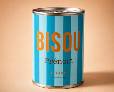 Kit à semer personnalisable "Bisou"