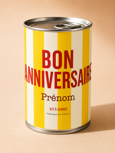 Kit à semer personnalisable "Bon Anniversaire"
