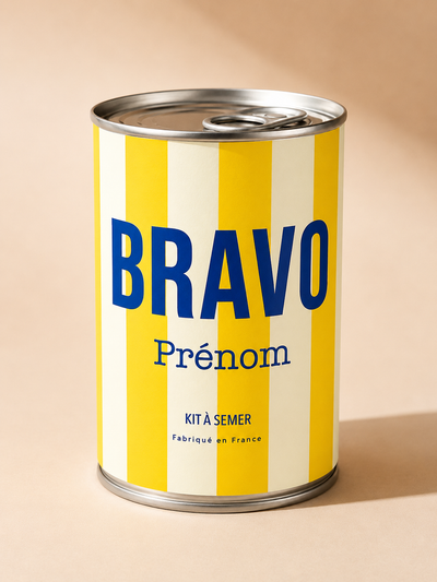 Kit à semer personnalisable "Bravo"
