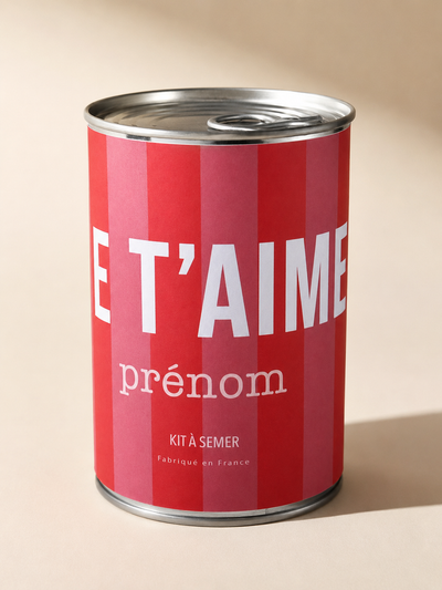 Kit à semer personnalisable "Je T'aime"