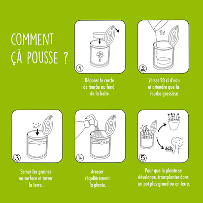 Kit à semer "Une année chargée d'amour"