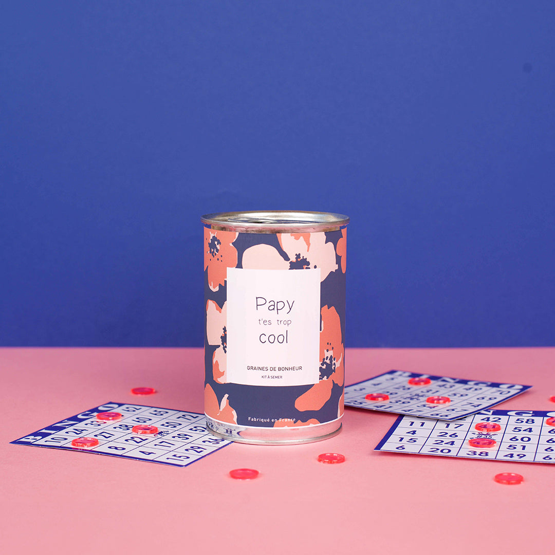 Kit à semer "Papy t'es trop cool" fabriqué en France