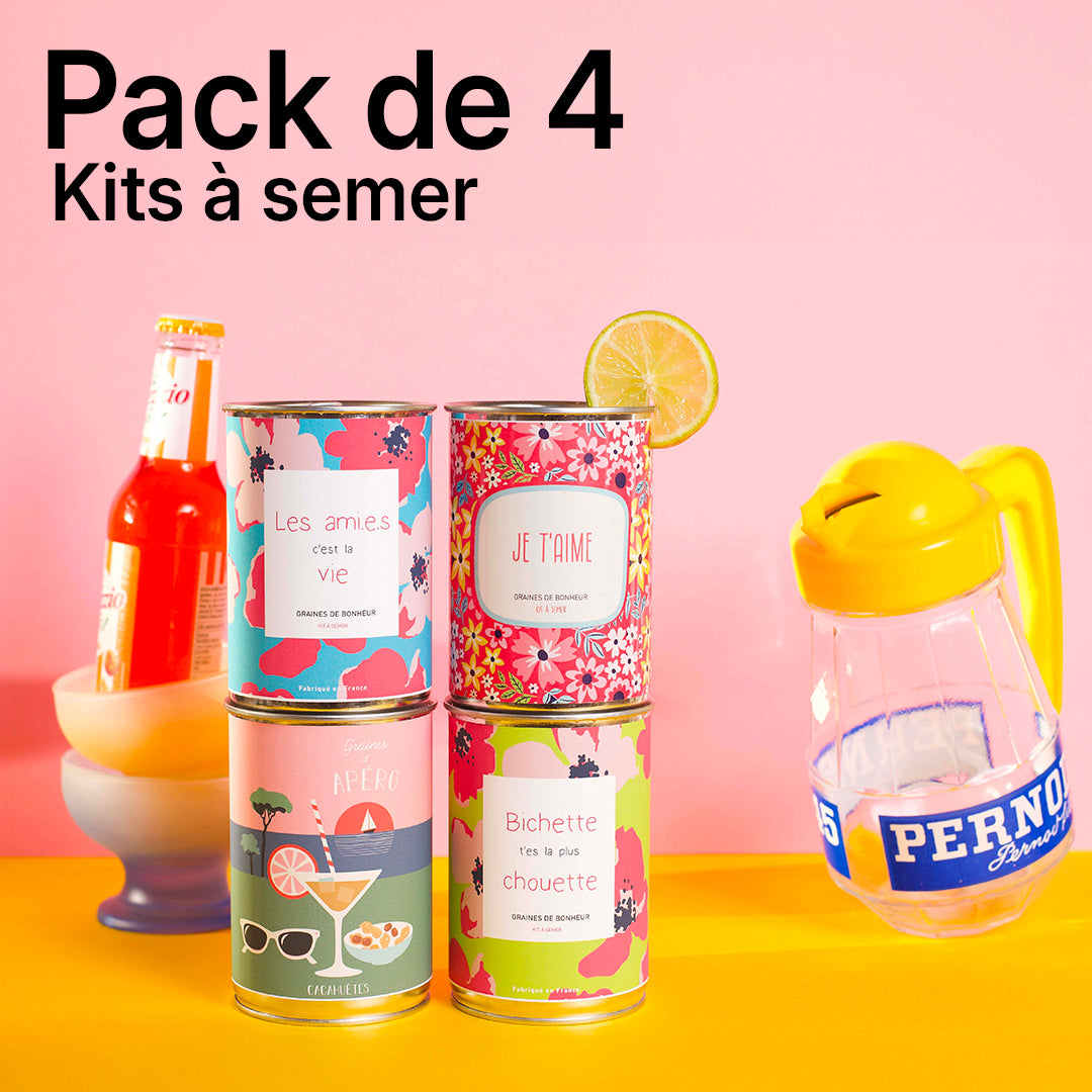 Pack de 4 kits à semer "Ami"