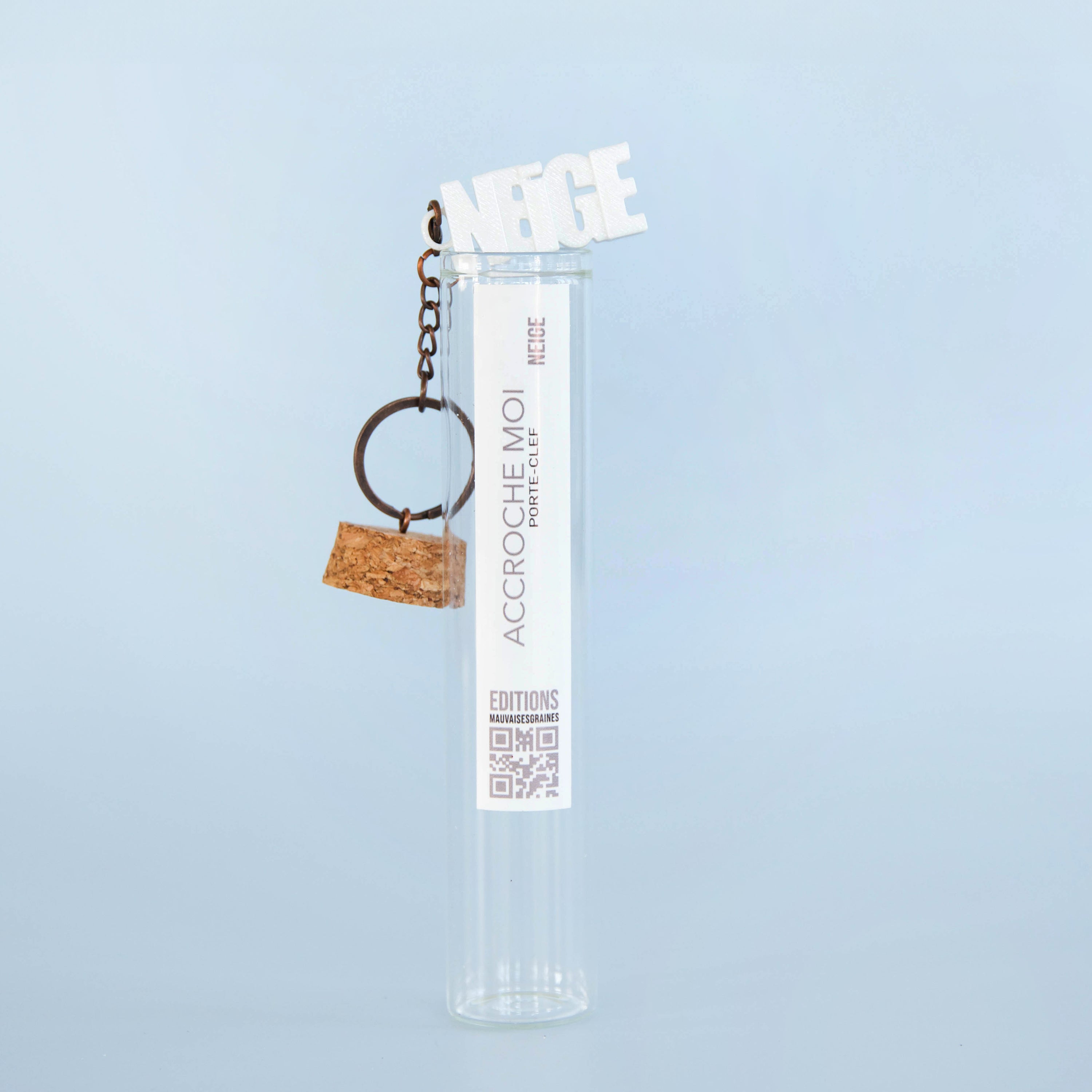 Porte-clés à message – NEIGE