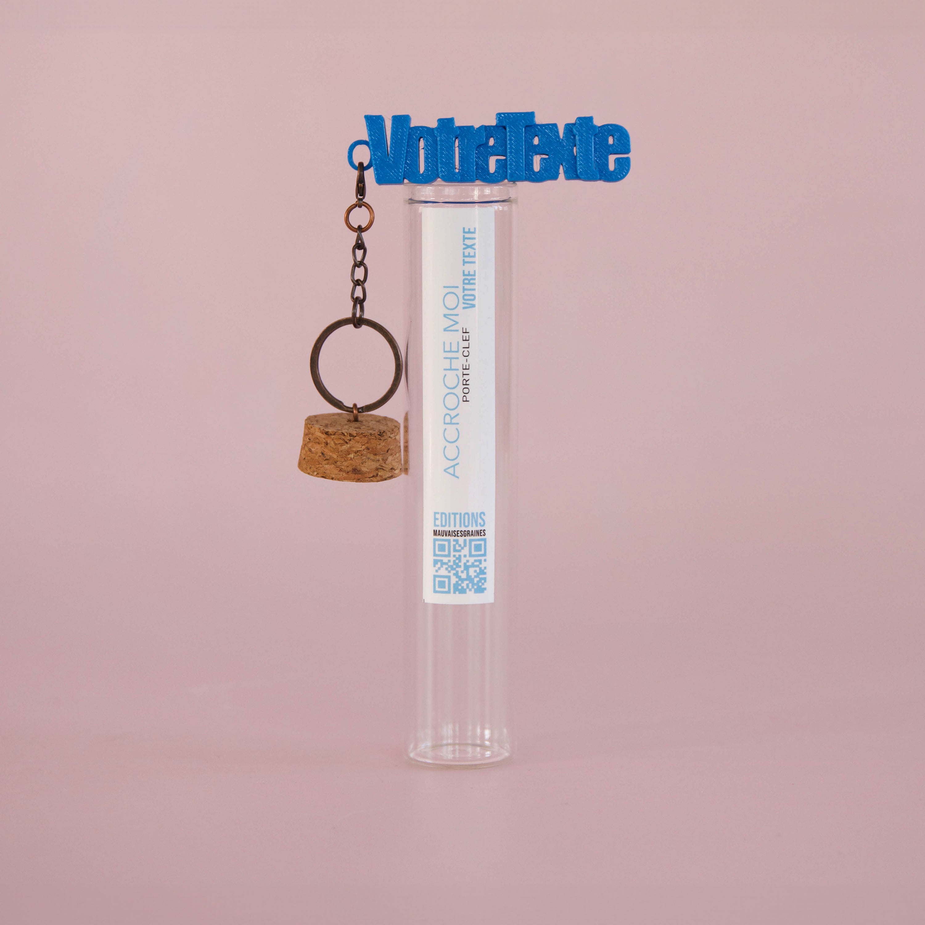 porte-clés à message personnalisable