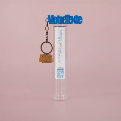 porte-clés à message personnalisable