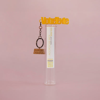 porte-clés à message personnalisable