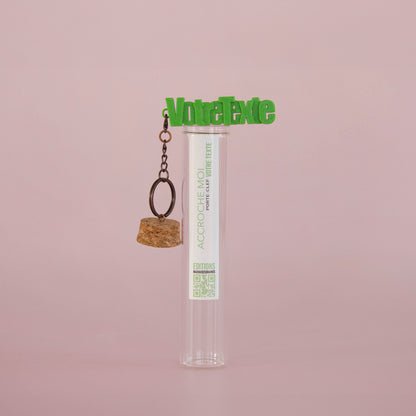 porte-clés à message personnalisable