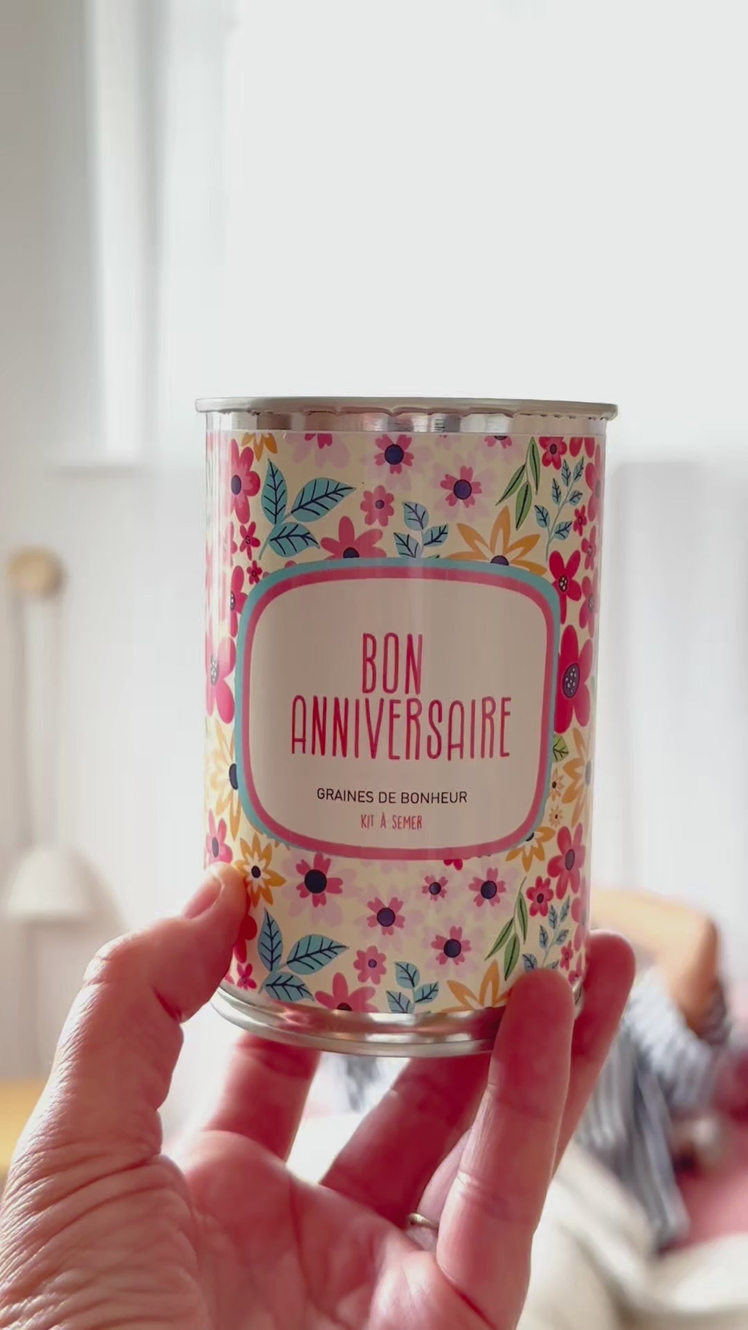 Kit à semer "Bon anniversaire" fabriqué en france