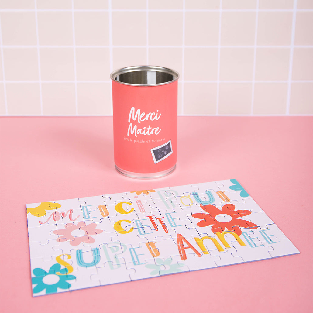 Puzzle à message "merci Maître"