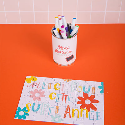 Puzzle à message "Merci Maîtresse"