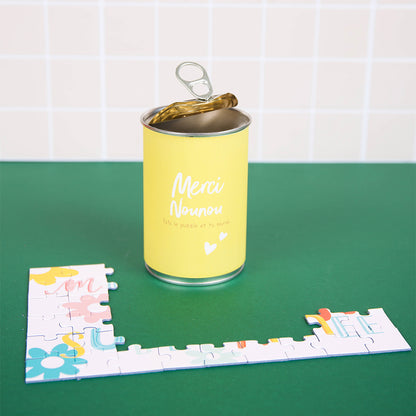 Puzzle à message "Nounou j't'adore"